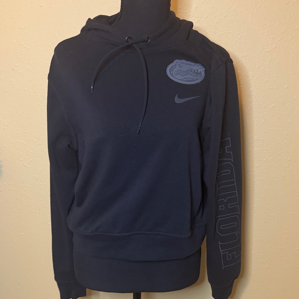 Nike Black Florida Gators Crop Top Hoody